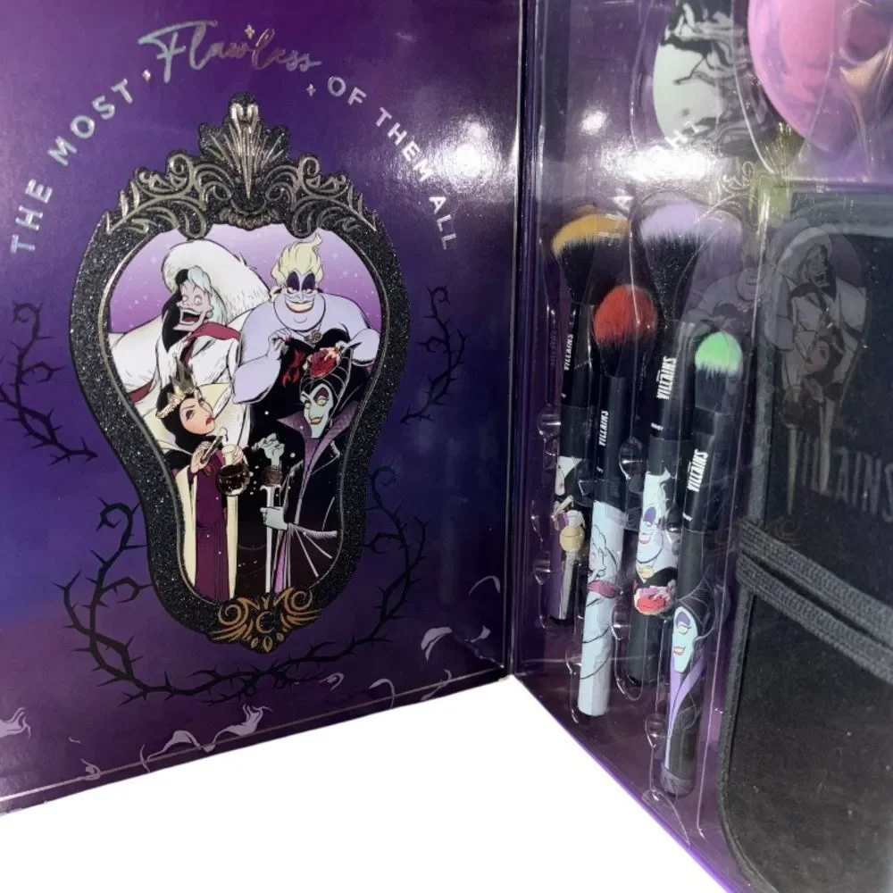 NEW Disney Villains Blending 7 piece Makeup Brush Set Ursula Cruella Maleficent